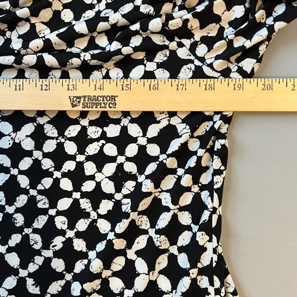 Michael Kors Black and White Geometric Dress L - Picture 6 of 8